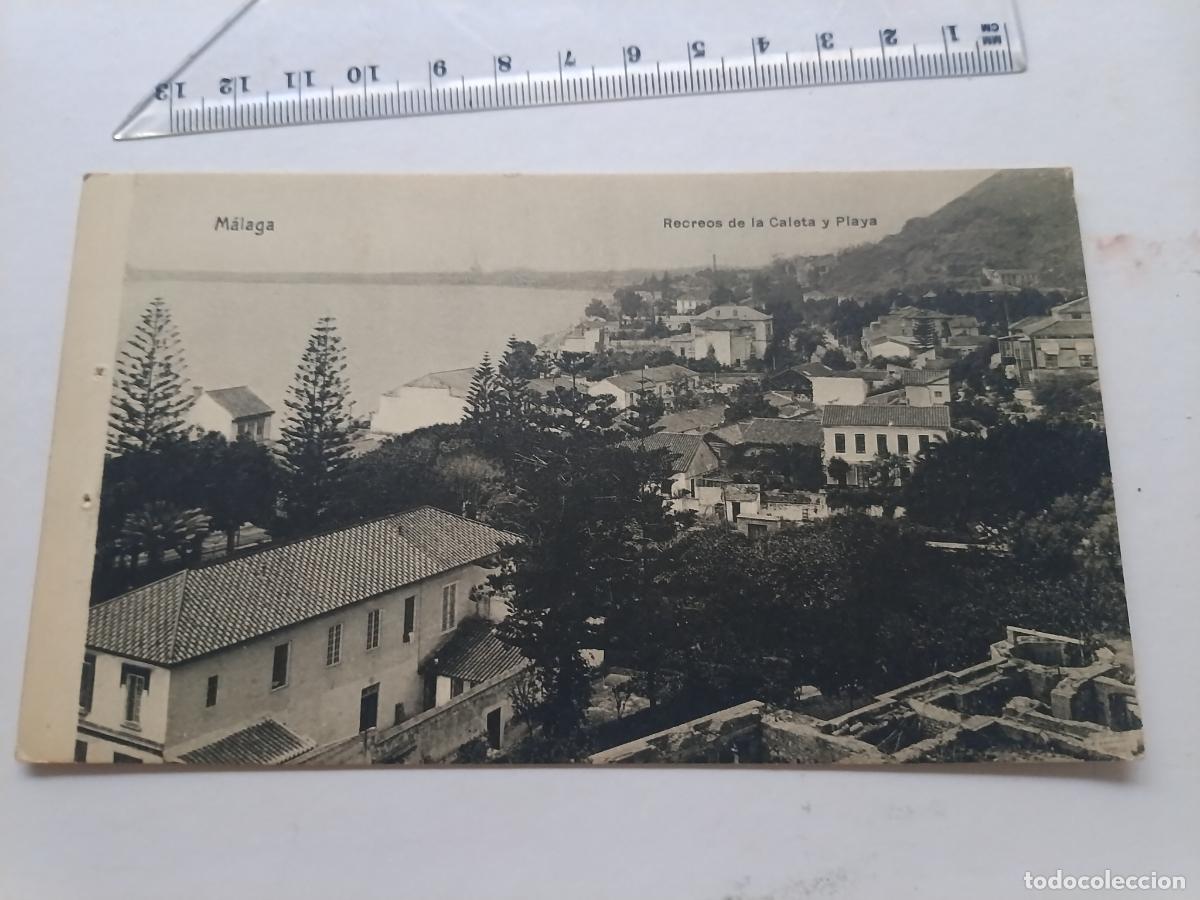 Postales: M&aacute;laga, postal antigua