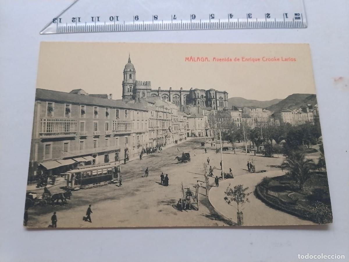 Postales: M&aacute;laga, postal antigua