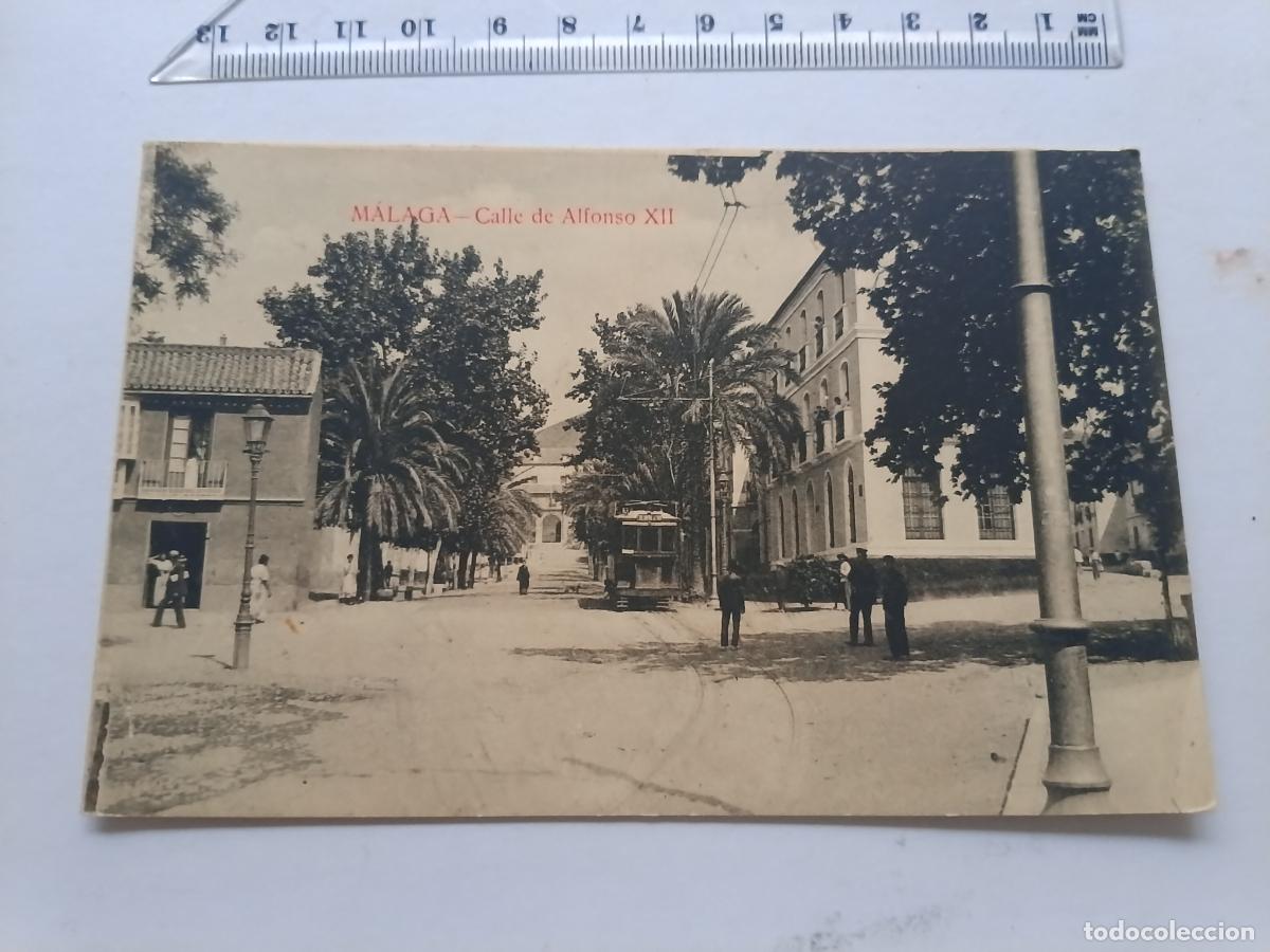 Postales: M&aacute;laga, postal antigua