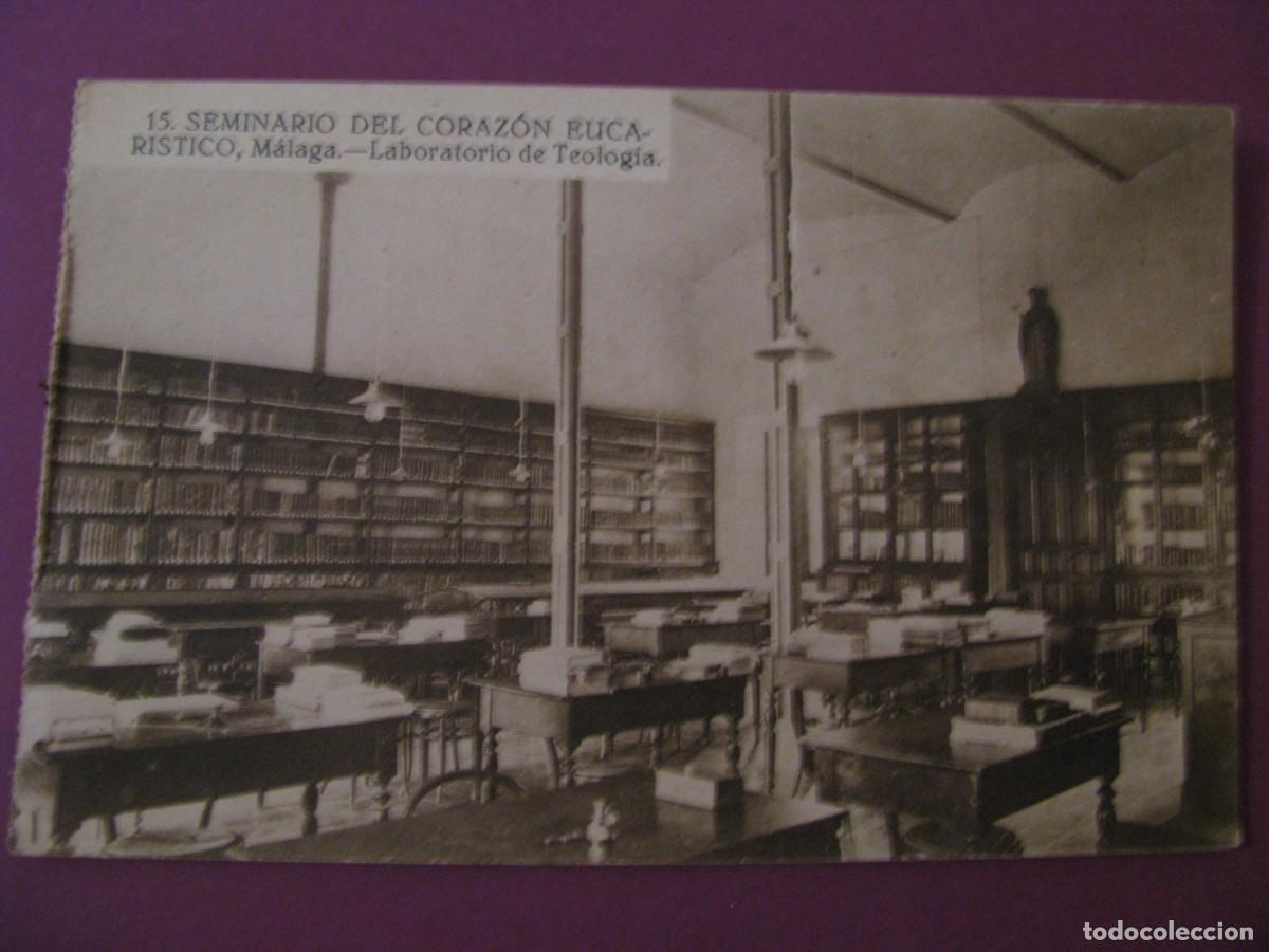 Postales: POSTAL DE MALAGA. SEMINARIO DEL CORAZON EUCARISTICO. GRAFOS 15. LABORATORIO DE TEOLOGIA