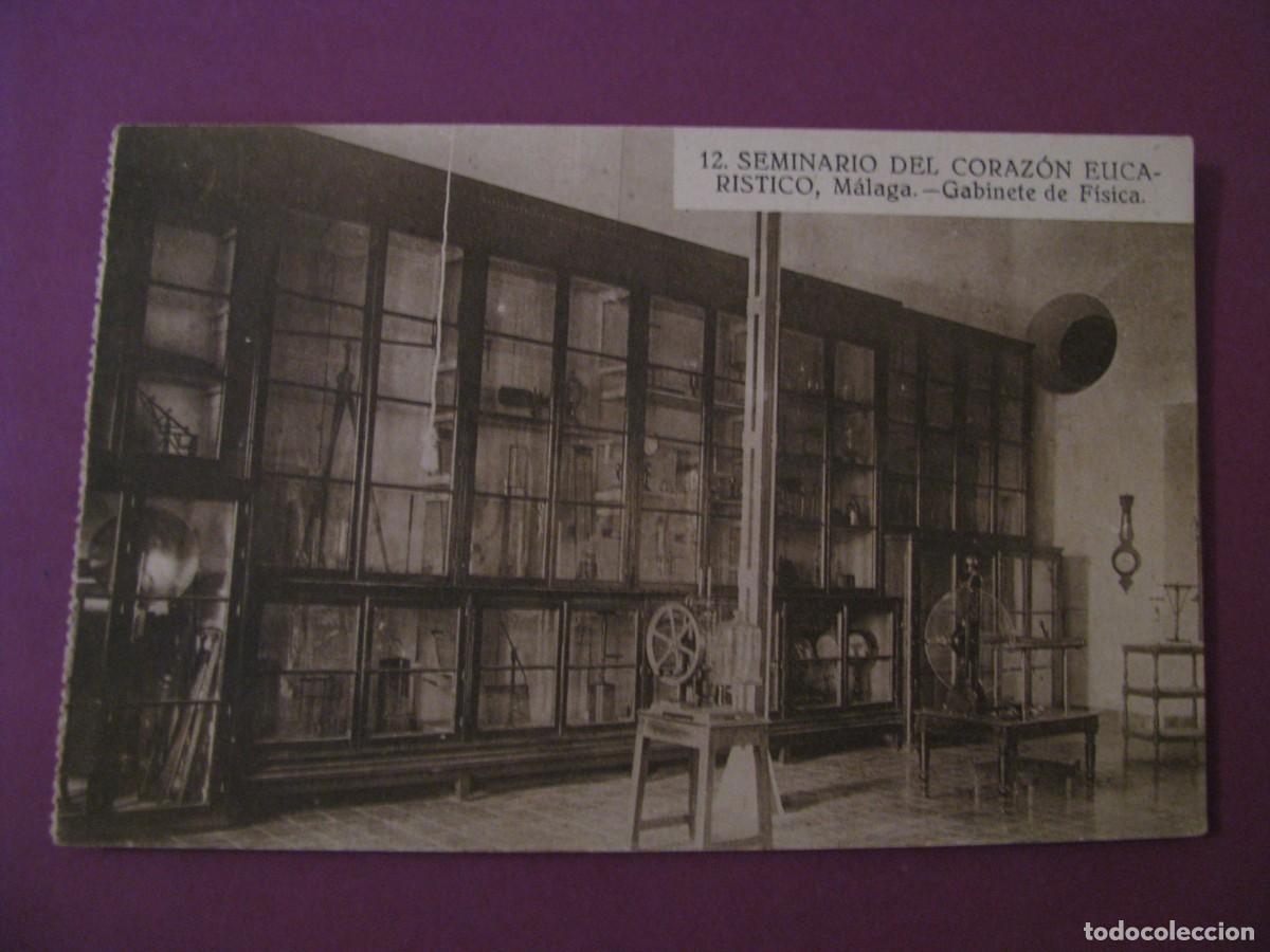 Postales: POSTAL DE MALAGA. SEMINARIO DEL CORAZON EUCARISTICO. GRAFOS 12. GABINETE DE FISICA