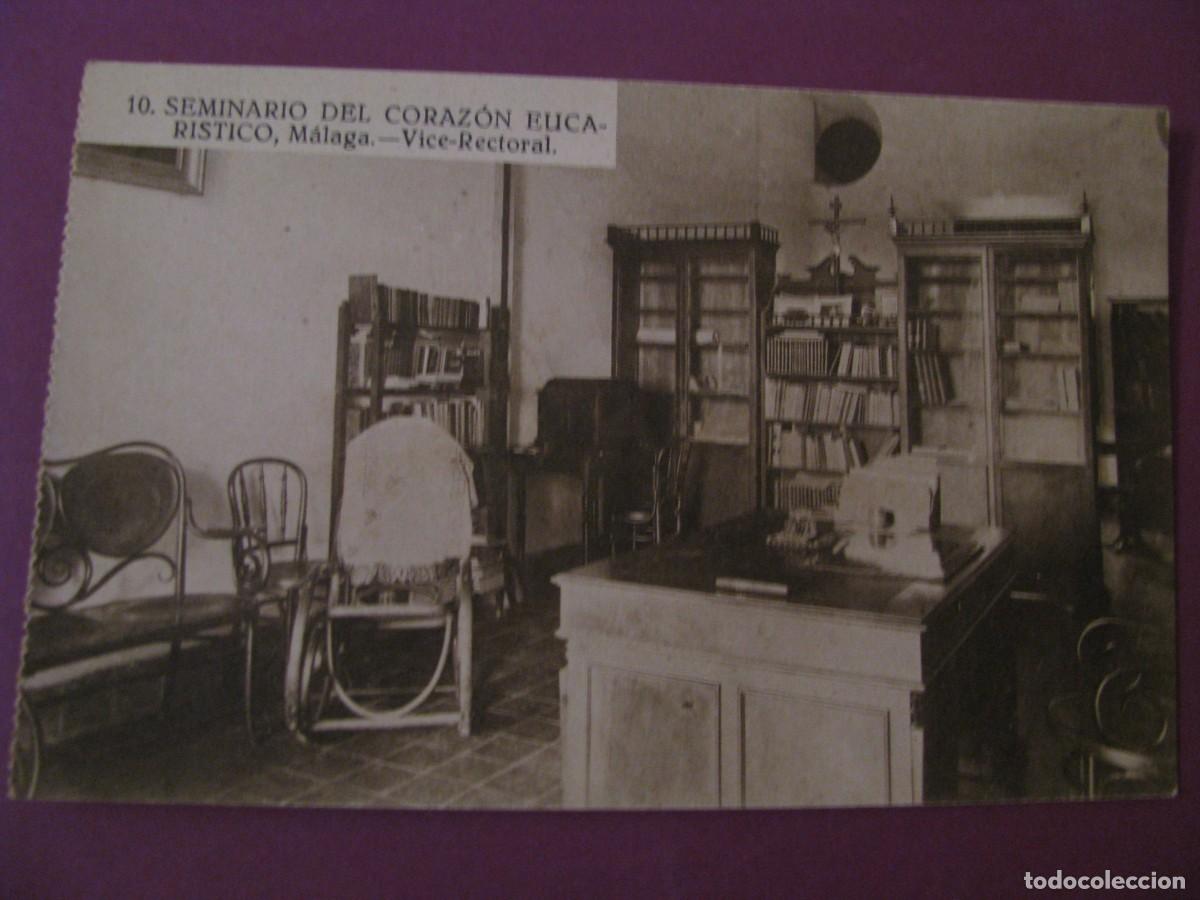 Postales: POSTAL DE MALAGA. SEMINARIO DEL CORAZON EUCARISTICO. GRAFOS 10. VICE-RECTORAL