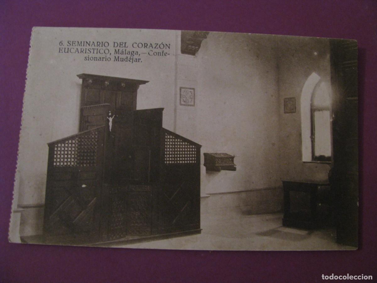 Postales: POSTAL DE MALAGA. SEMINARIO DEL CORAZON EUCARISTICO. GRAFOS 6. CONFESIONARIO MUDEJAR