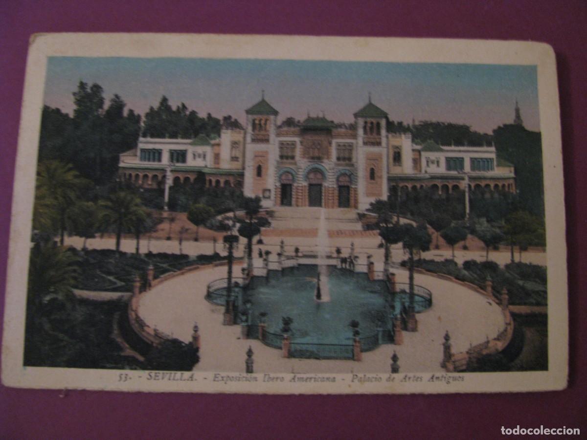 Postales: POSTAL DE SEVILLA. EXPOSICION IBERO AMERICANA. L. ROISIN. PALACIO DE ARTES ANTIGUAS