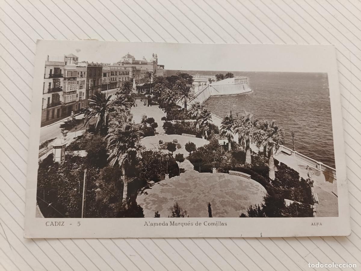 Postales: C&aacute;diz, circulada en 1935