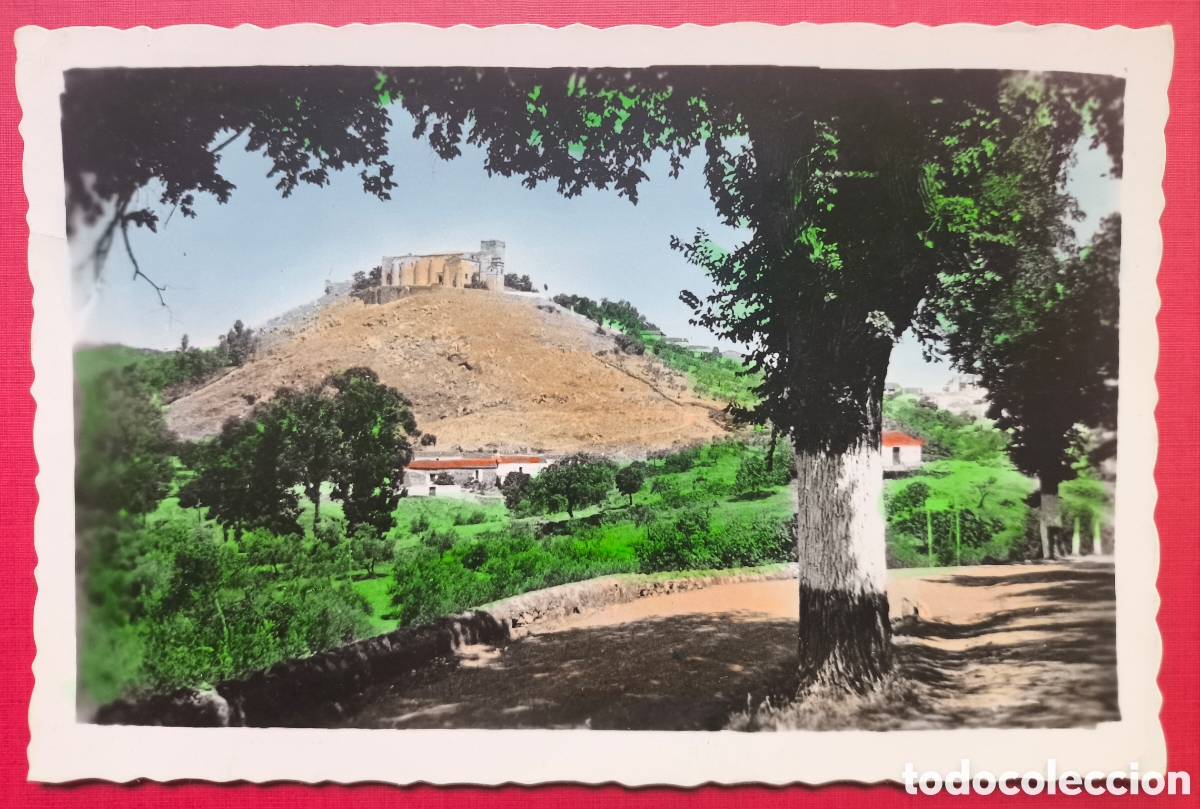 Postales: ARACENA POSTAL FOTOGR&Aacute;FICA COLOREADA HUELVA C. 1955