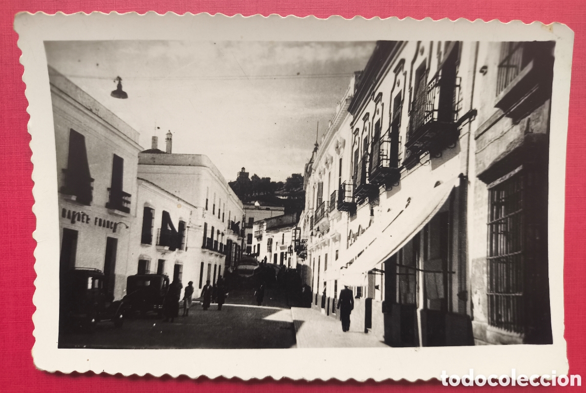 Postales: ARACENA CALLE QUEIPO DE LLANO POSTAL FOTOGR&Aacute;FICA HUELVA C. 1955