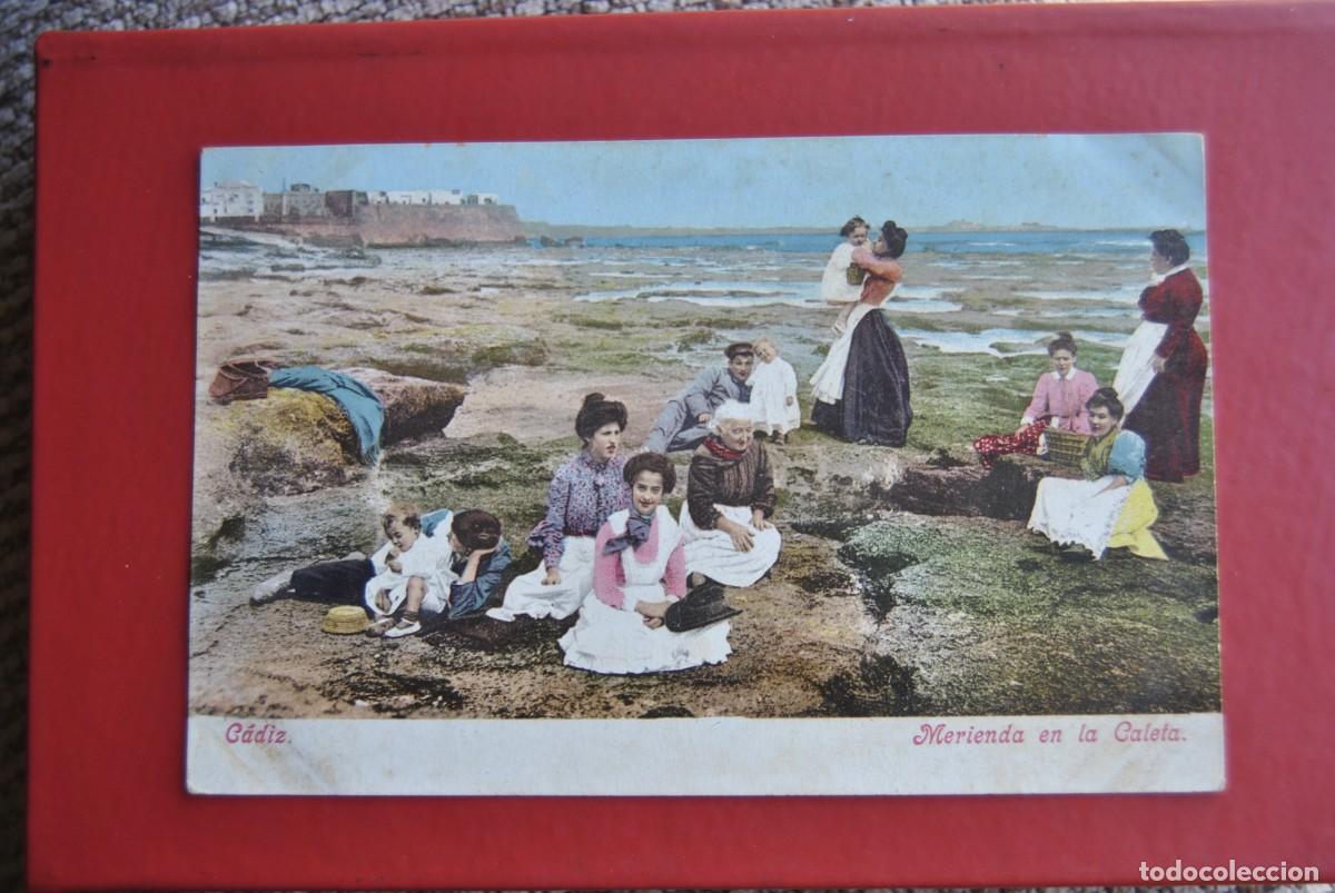 Postales: TARGETA POSTAL . CADIZ - MERIENDA EN LA CALETA