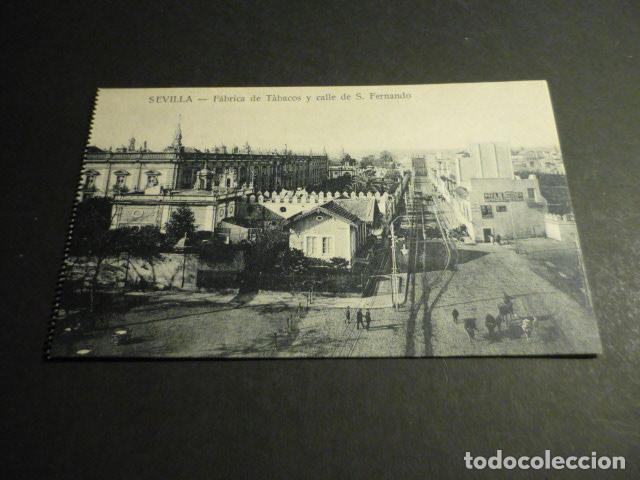Postales: SEVLLA FABRICA DE TABACOS Y CALLE DE SAN FERNANDO