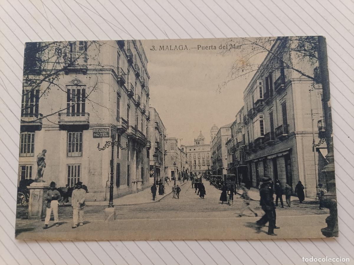 Postales: M&aacute;laga, postal antigua