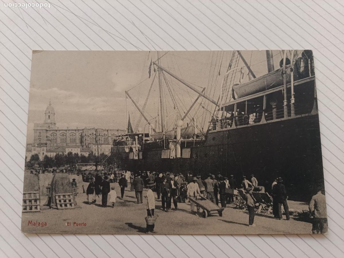 Postales: M&aacute;laga, postal antigua
