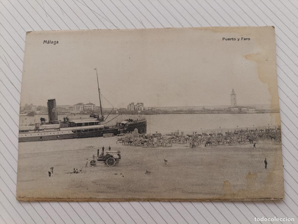 Postales: M&aacute;laga, postal antigua