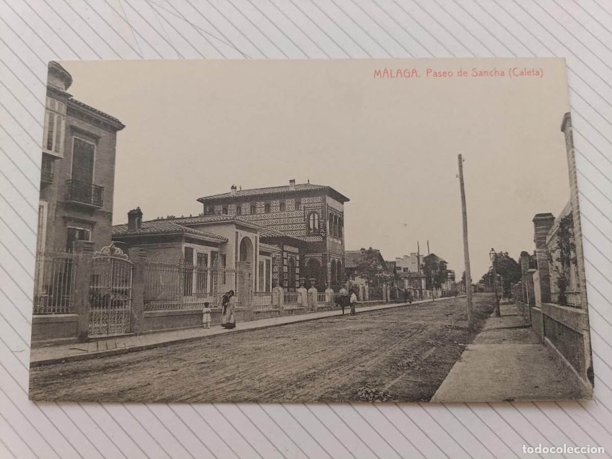Postales: M&aacute;laga, postal antigua