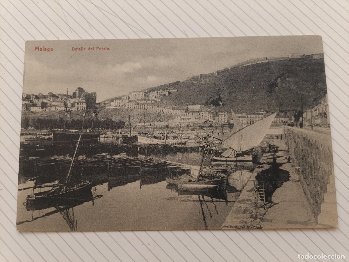 Postales: M&aacute;laga, postal antigua