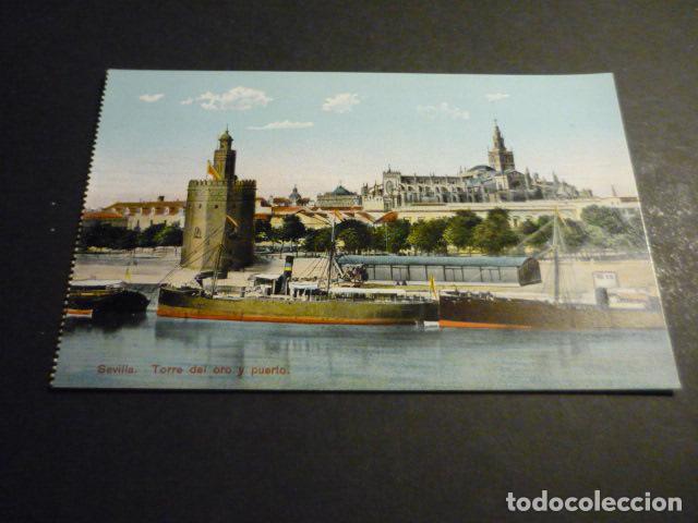 Postales: SEVILLA TORRE DEL ORO Y PUERTO