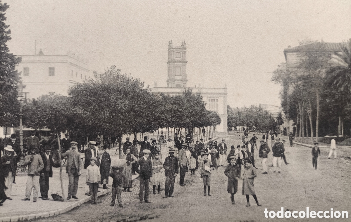 Postales: JEREZ ALAMEDA DE CRISTINA POSTAL ANIMADA FOTOTIPIA C&Aacute;DIZ C. 1915