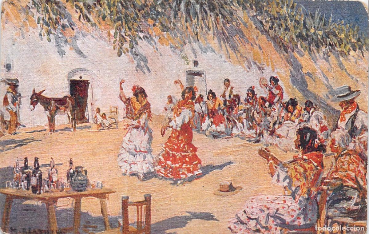 Postales: Postal Zambra Gitana de Mariano Bertuchi Granada Flamenco