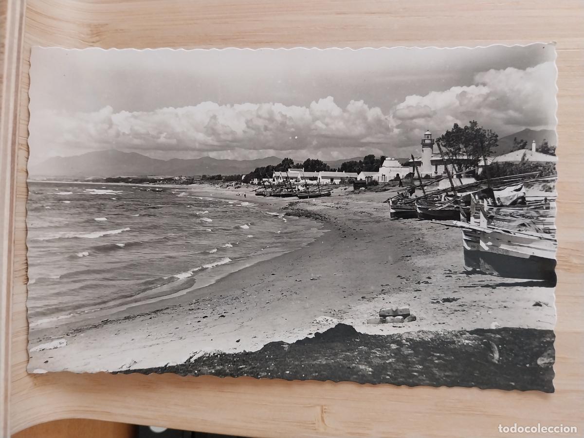 Postales: MARBELLA PLAYA FARO ED BELON LIMA 29 SC BARCAS ANIMADA