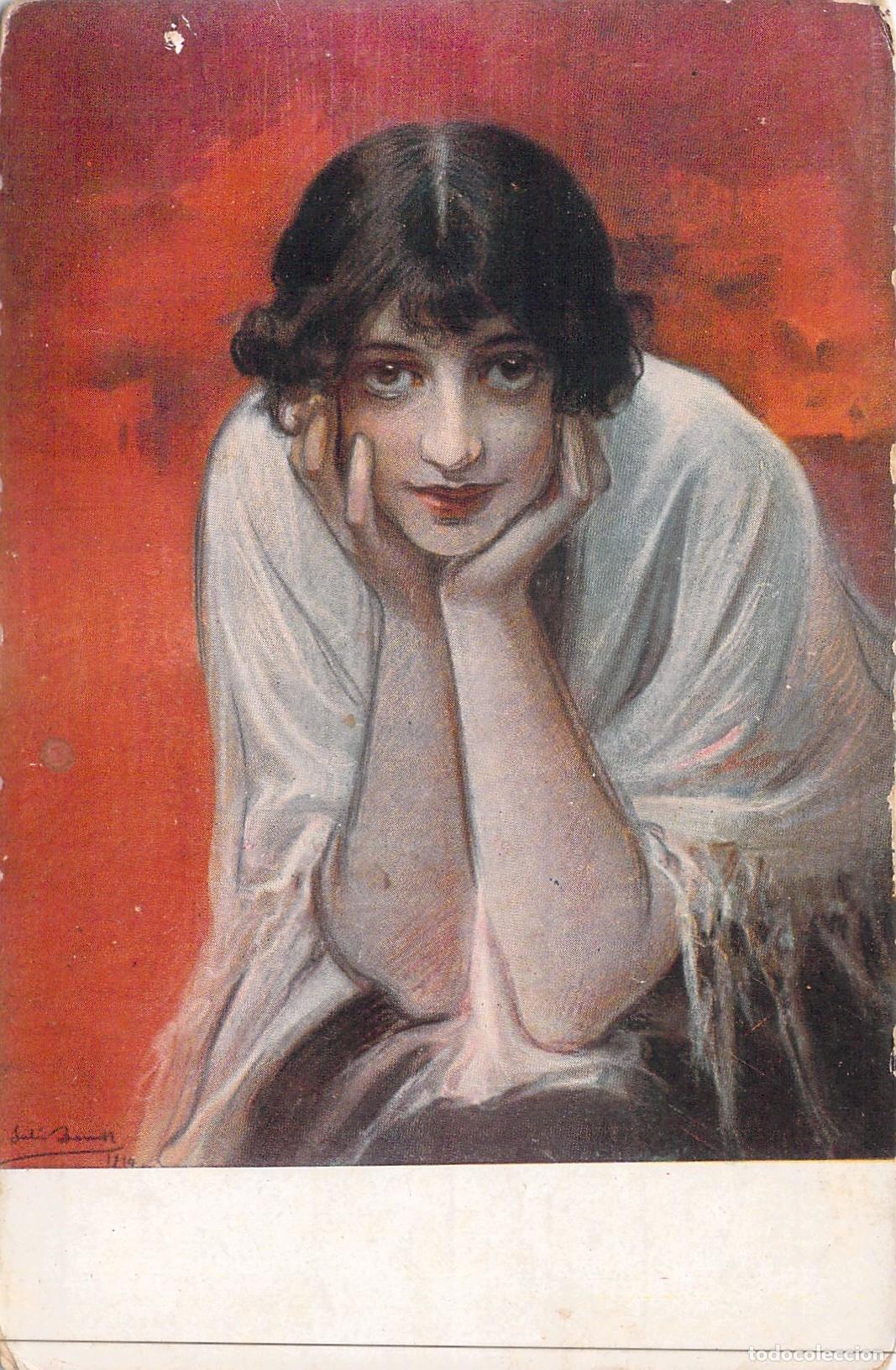 Postales: Postal Gaditana Ilustraci&oacute;n de Julio Borrell Edici&oacute;n Salieti Barcelona