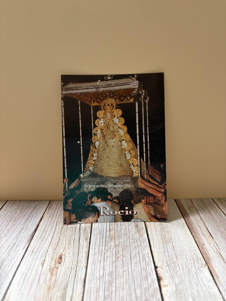 Postales: TARJETA POSTAL. RELIGIOSA. HUELVA. 62.- ALMONTE. NTRA. SRA. DEL ROC&Iacute;O EN PROCESI&Oacute;N.EDICIONES ARRIBAS