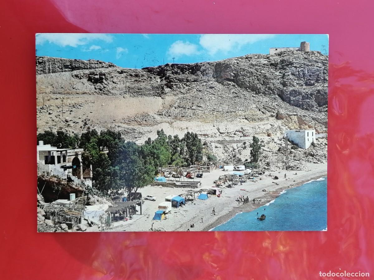 Postais: POSTAL 18823 MAT.1977-GARRABELLA 95 ALMERIA CAMPING LA CARLOTA PLAYA