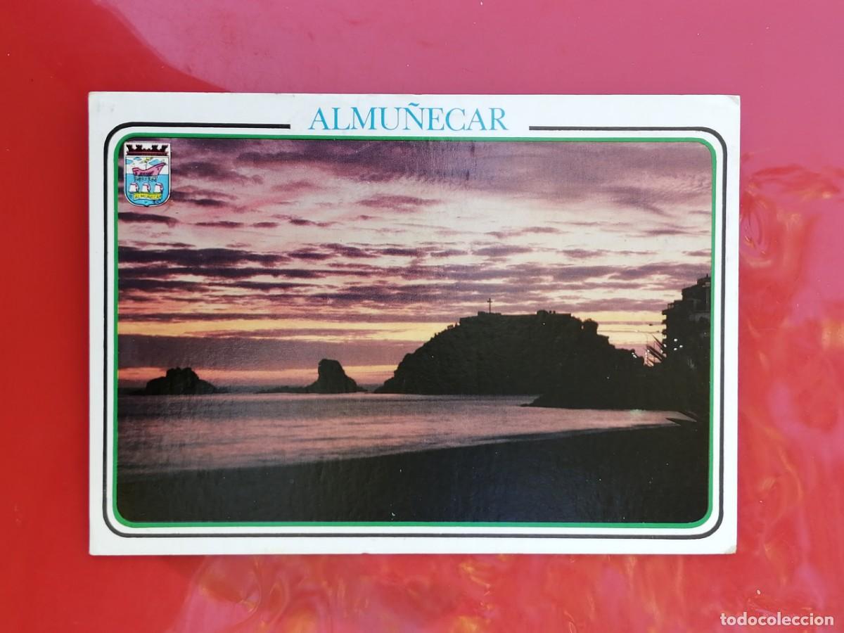 Postais: POSTAL 18814 MAT.ALMU&Ntilde;ECAR 1989-POSTALES GRANADA 1112 ATARDECER EN LA PLAYA