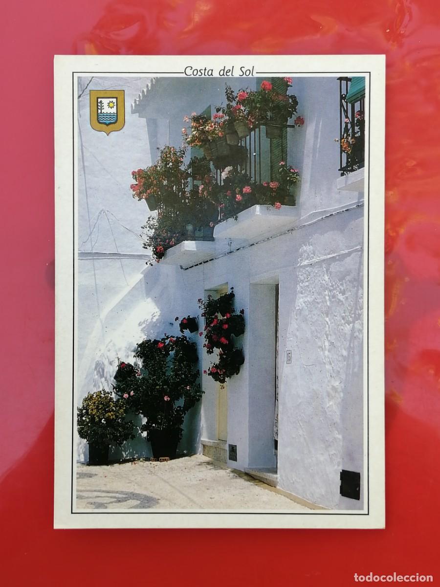 Postales: POSTAL 18806 NUEVA-L. DOMINGUEZ MALAGA 28 COSTA DEL SOL CALLE TIPICA FLORES