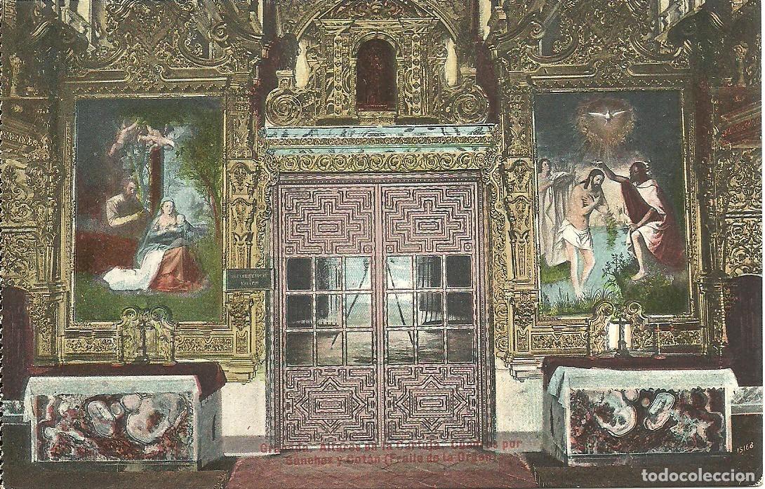 Postales: Granada - Altar de la Cartuja - Quadros por Sanchez y Cotan - Ed. R. Garzon