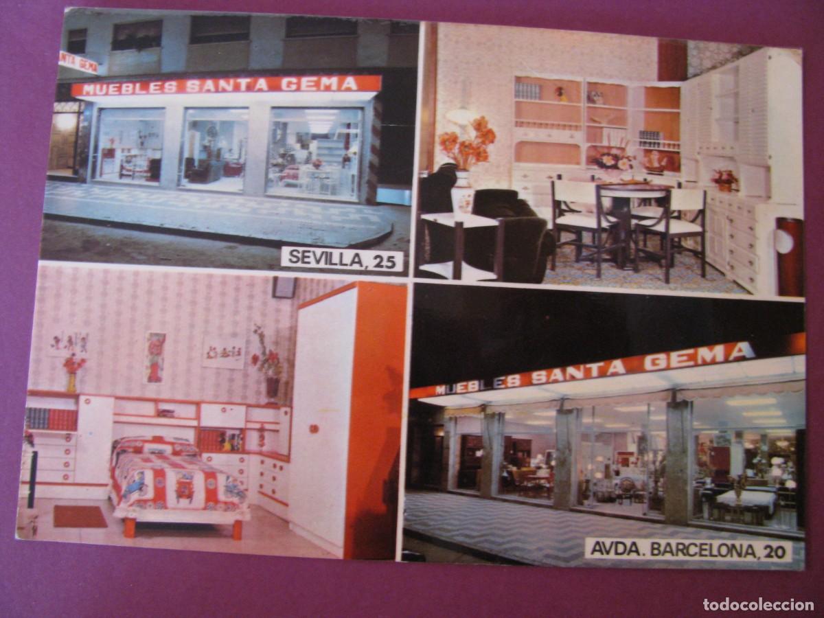 Postales: POSTAL, PUBLICIDAD DE MUEBLES SANTA GEMA, MALAGA. 1974.