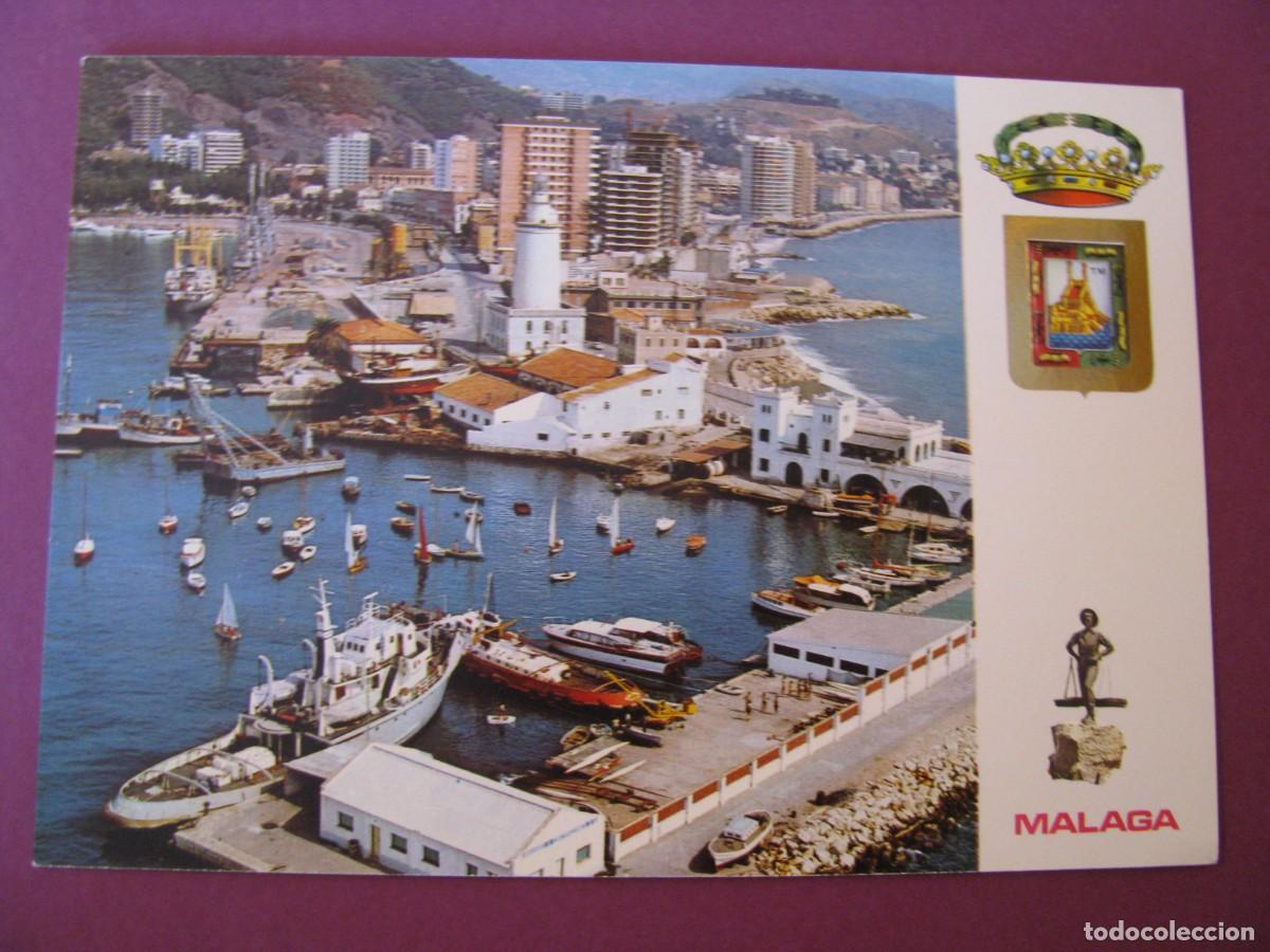 Postales: POSTAL DE MALAGA. LA FAROLA Y PASEO MARITIMO. DOMINGUEZ DE LUXE. 38