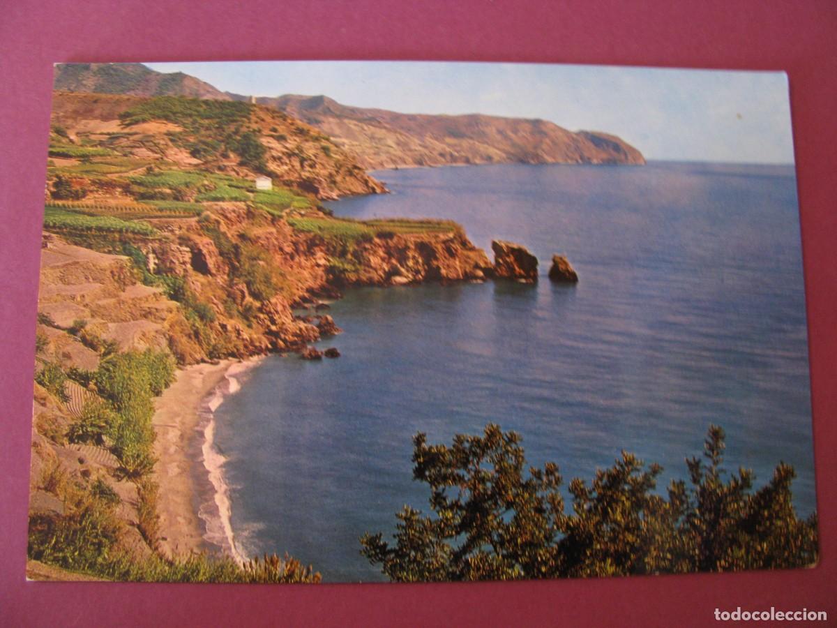 Postales: POSTAL DE NERJA. PLAYA DE LA CALETA. SOM CEREZO