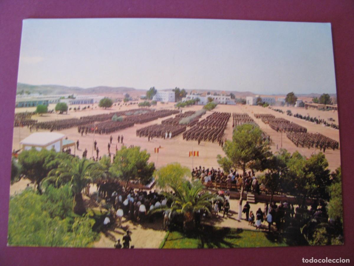 Postales: POSTAL DE CAMPAMENTO ALVAREZ SOTOMAYOR. JURA DE BANDERA. ALMERIA. FOTOCOLOR VALMAN. ESCRITA