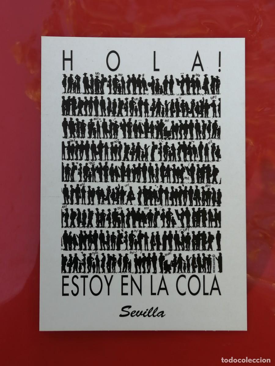 Postales: POSTAL 18853 NUEVA-BENEGASSI SEVILLA HOLA! ESTOY EN LA COLA