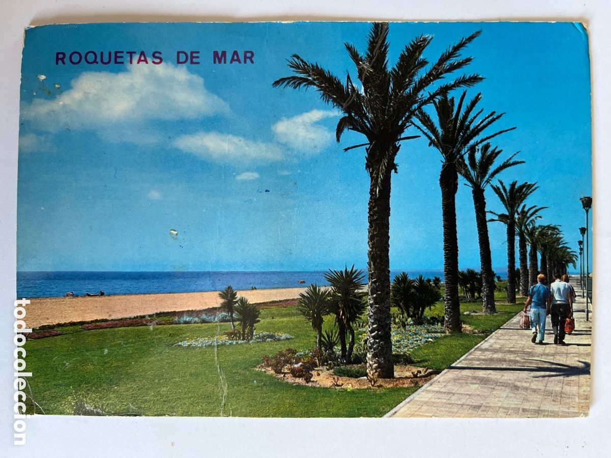 Postales: POSTAL. Roquetas de Mar. Almer&iacute;a. Paseo mar&iacute;timo. 1974