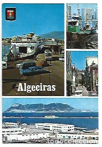 Postales: ENTRADA DE VEHICULOS AL TRANSBORDADOR VIRGEN DE AFRICA.- ALGECIRAS / CADIZ