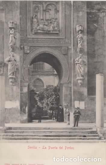 Postales: SEVILLA SIN ESCRIBIR PUERTA DEL PERDON DORSO SIN DIVIDIR