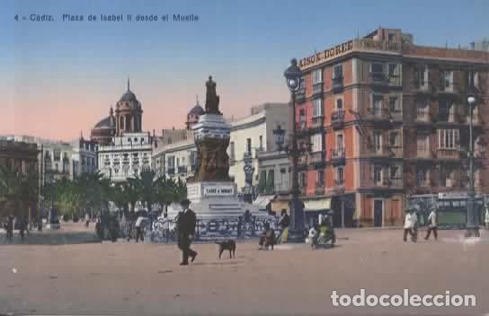 Postales: CADIZ SIN ESCRIBIR PLAZA DE ISABEL II