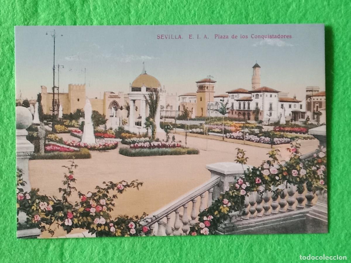 Postales: Reproducci&oacute;n Postal - Exposici&oacute;n Ibero-Americana, Plaza de los Conquistadores. - Conmemorativa 1992.