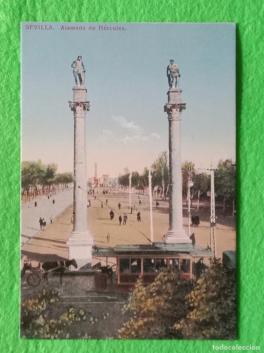 Postales: Reproducci&oacute;n Postal - Sevilla - Alameda de H&eacute;rcules - D&eacute;cada de 1920 (de los a&ntilde;os 20)