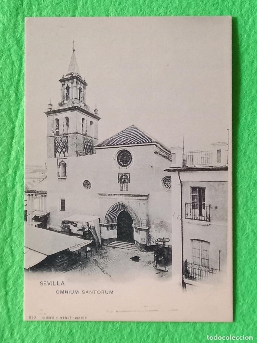 Postales: Reproducci&oacute;n Postal - Sevilla - Iglesia de Omnium Santorum - D&eacute;cada de 1920 (de los A&ntilde;os 20)