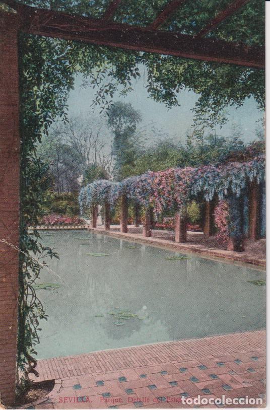 Postales: SEVILLA, PARQUE, DETALLE DEL ESTANQUE - TOMAS SANZ N&ordm;17 - S/C