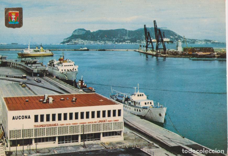Postales: ALGECIRAS (CADIZ) EDIFICIO DE AUCONA EN EL PUERTO - ESCUDO DE ORO N&ordm;180 - S/C