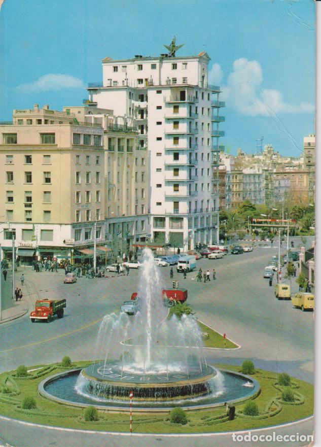 Postales: CADIZ, AVENIDA DEL PUERTO Y FUENTE - EXCL. PAPELERIA ALFA N&ordm;1375 - CIRCULADA