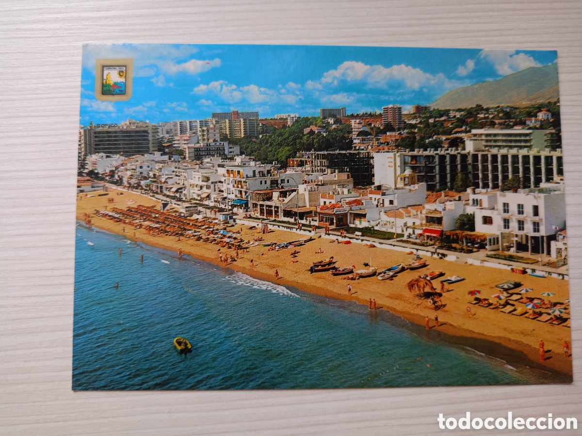 Postales: antigua postal torremolinos playa de la carihuela circulada