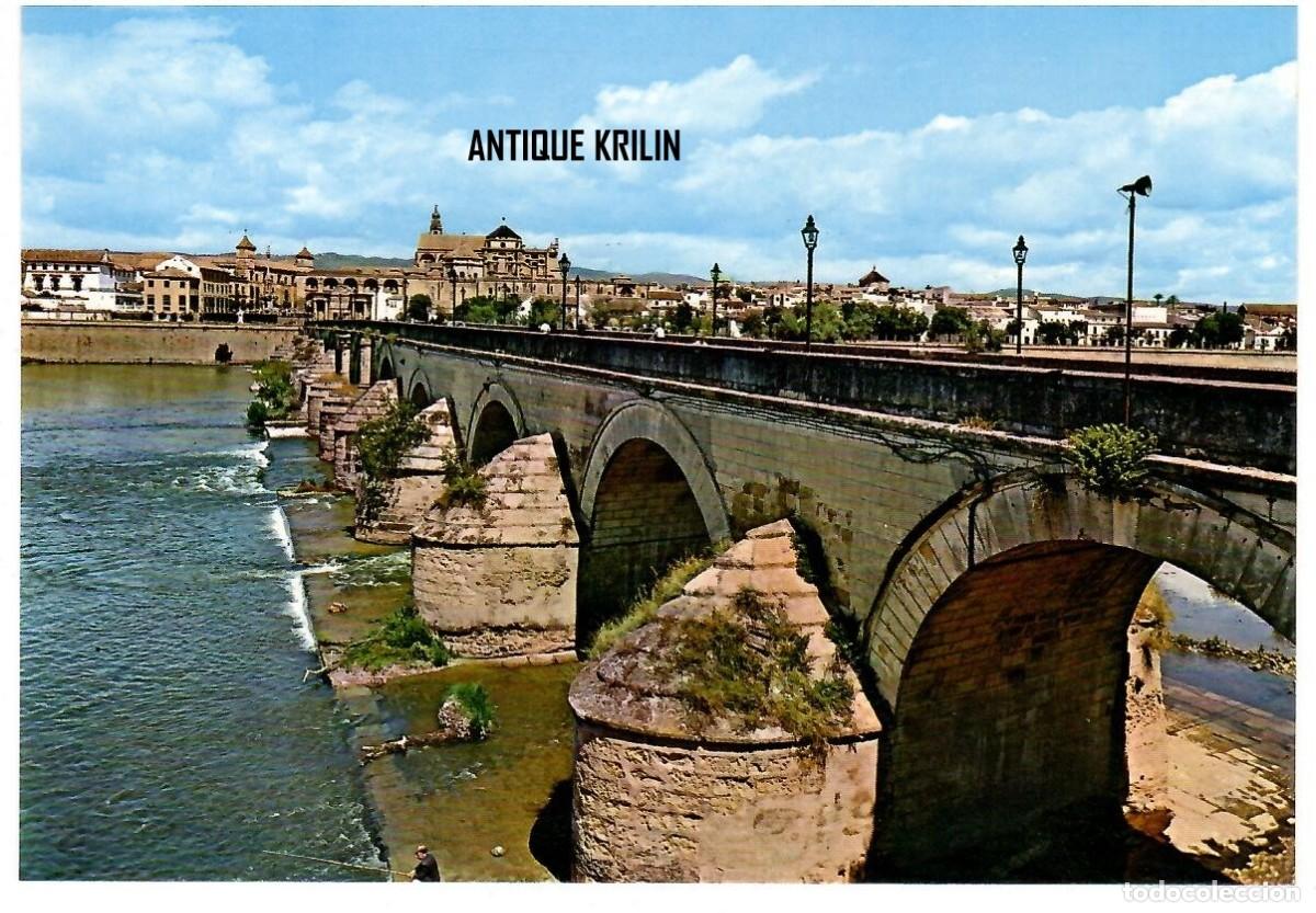 Postales: CORDOBA N&ordm; 28 PUENTE ROMANO Y RIO GUADALQUIVIR / EDI. PRADO EGUILAZ / SIN FRANQUEAR