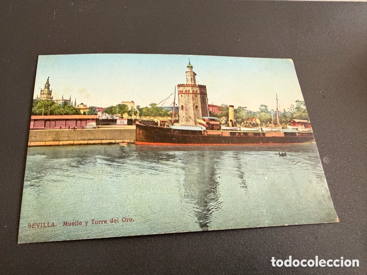 Postales: Postal. SEVILLA. Muelle y Torre del Oro