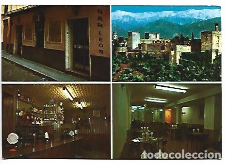 Postales: BAR &rdquo; LEON &rdquo; - RESTAURANTE.- GRANADA