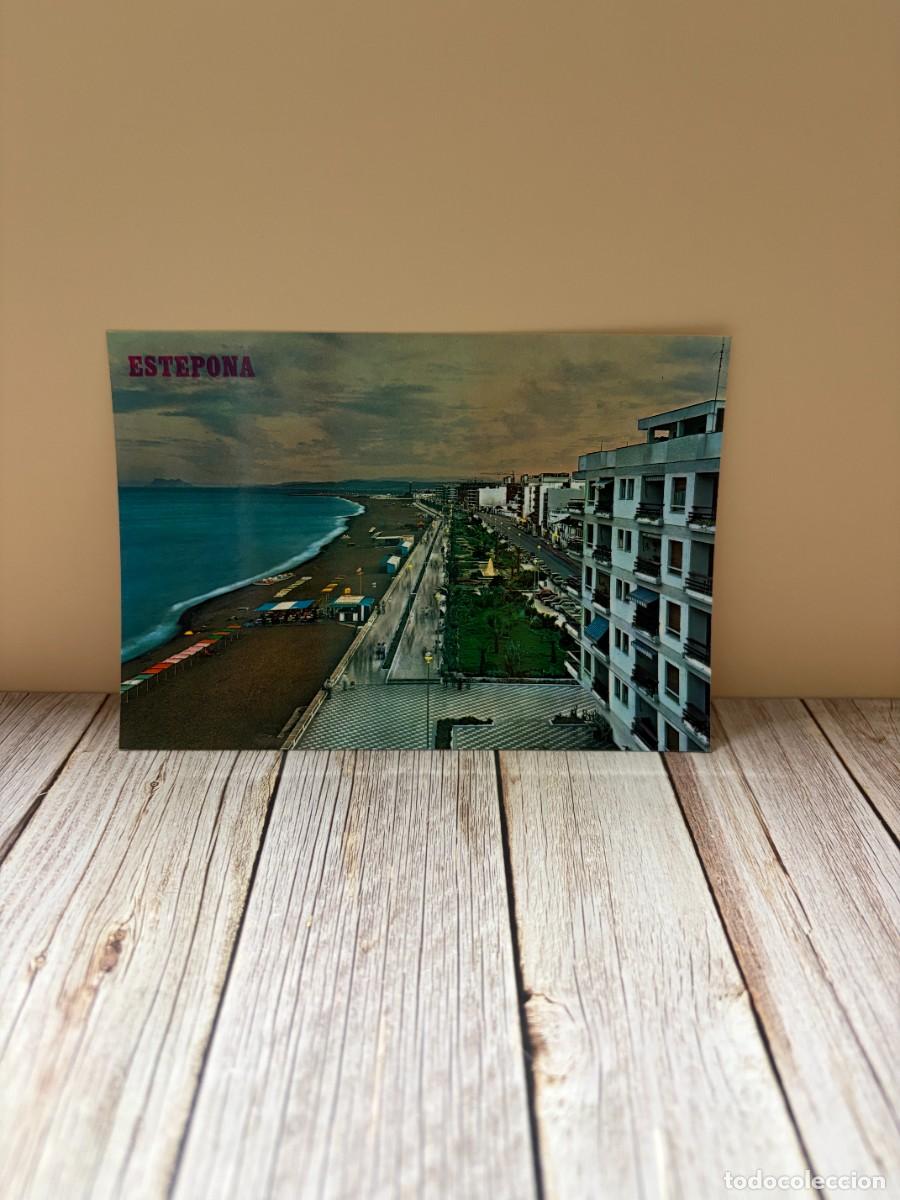 Postales: TARJETA POSTAL. M&Aacute;LAGA. 23.- ESTEPONA. COSTA DEL SOL. PASEO MAR&Iacute;TIMO. ATARDECER. EDICIONES ARRIBAS