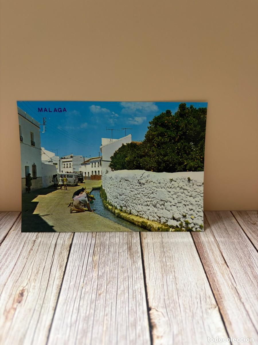 Postales: TARJETA POSTAL. M&Aacute;LAGA. N&ordm; 195.- COSTA DEL SOL. RINC&Oacute;N T&Iacute;PICO. EDICIONES ARRIBAS