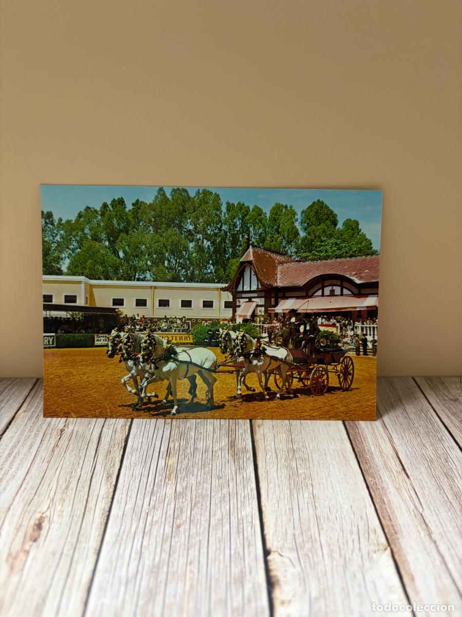Postales: TARJETA POSTAL. C&Aacute;DIZ. 54.- JEREZ DE LA FRA. EXHIBICI&Oacute;N DE COCHES. EDICIONES ARRIBAS